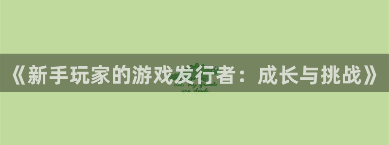 db电竞官网官网注册账号：《新手玩家的游戏发行者：成长与挑战》