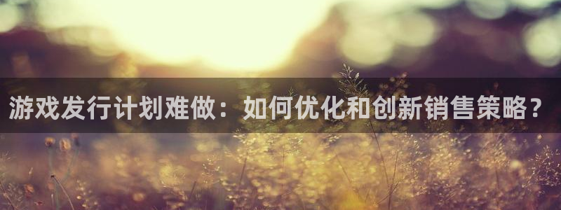 db电竞啤酒多少钱一箱：游戏发行计划难做：如何优化和创新销售策略？